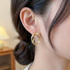 Aurelia Twist Diamond Stud Earrings GWE -51