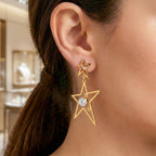 Celestial Star Drop Earrings GWE -78