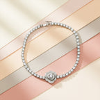 Classic Floral Diamond Tennis Bracelet GWB -64