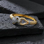 Men’s Gold-Tone Leopard Kada GMK -4
