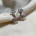 Crystal Reindeer Stud Earrings GWE -97