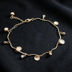 Gold Dangle Charm Anklet GWA -29