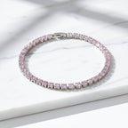 Pink Sapphire Tennis Bracelet GWB -63