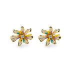 Rainbow Bloom Stud Earrings GWE -154