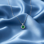 Halo Silver Pendant Necklace GWN -145