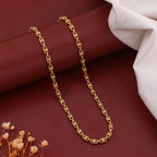 Men’s Gold Tone Textured Link Chain GMC -17