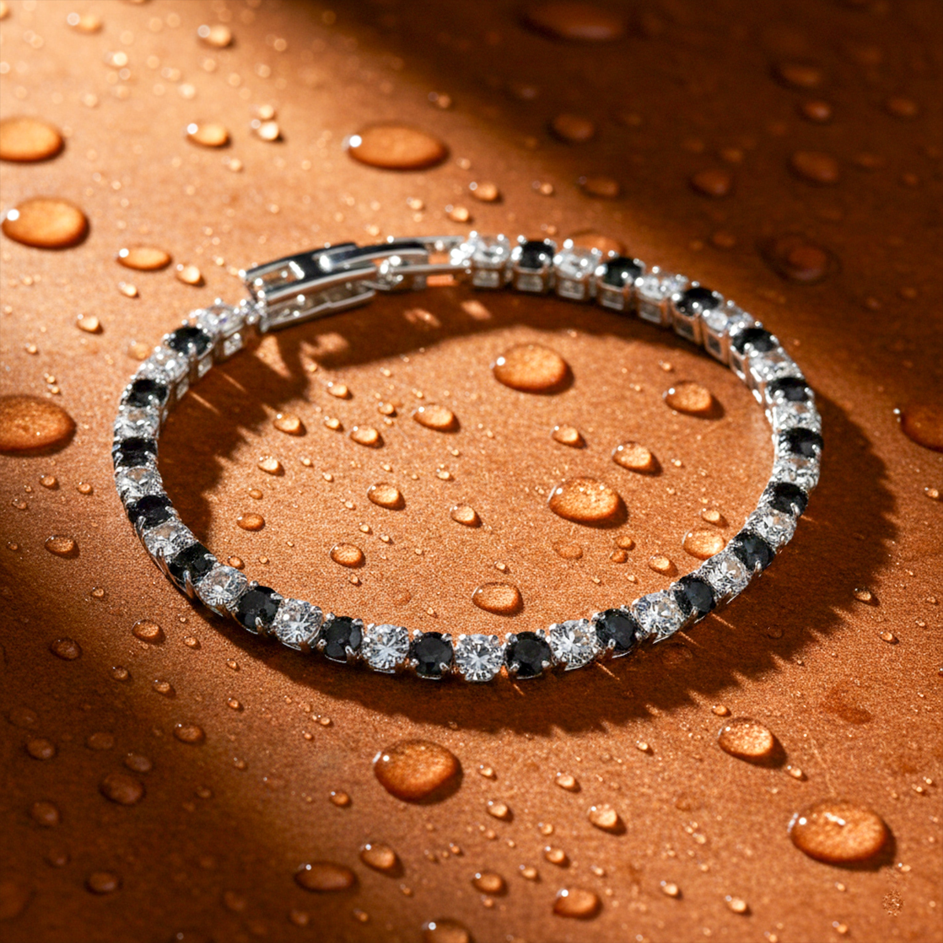 Black & White Diamond Bracelet GWB -119