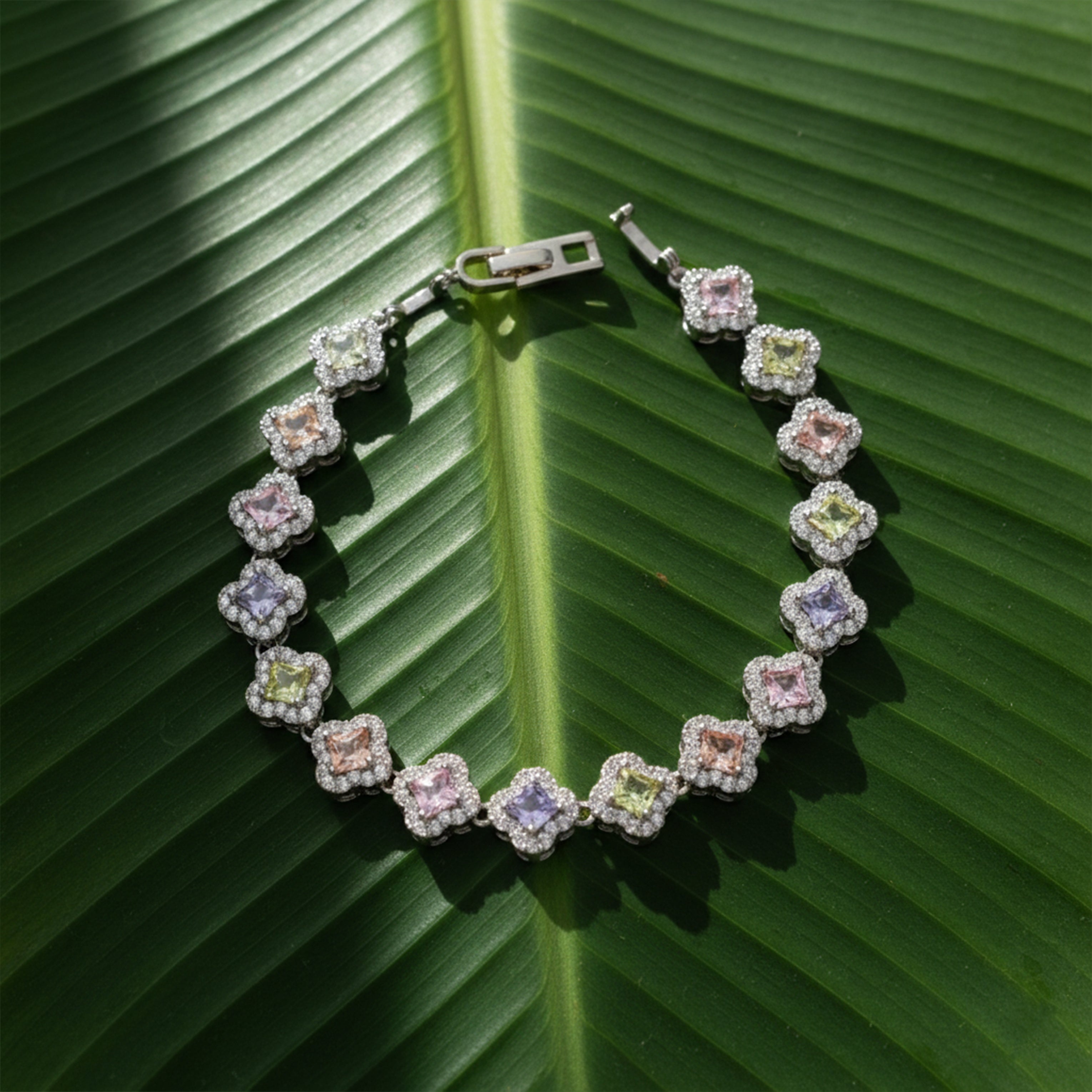 Silver Multi-Color Princess Bracelet GWB -153