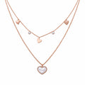 Hearts in Harmony Dual Layer Necklace GWN -23