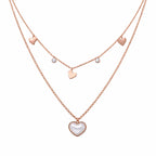 Hearts in Harmony Dual Layer Necklace GWN -23