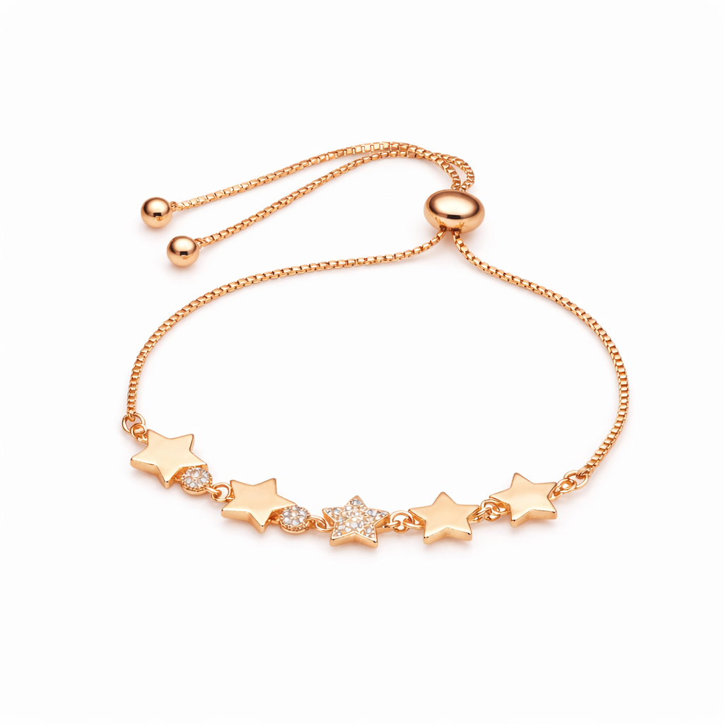 Triple Star Slider Bracelet GWB -48
