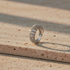 Silver Crystal Cuff Ring GMR -19