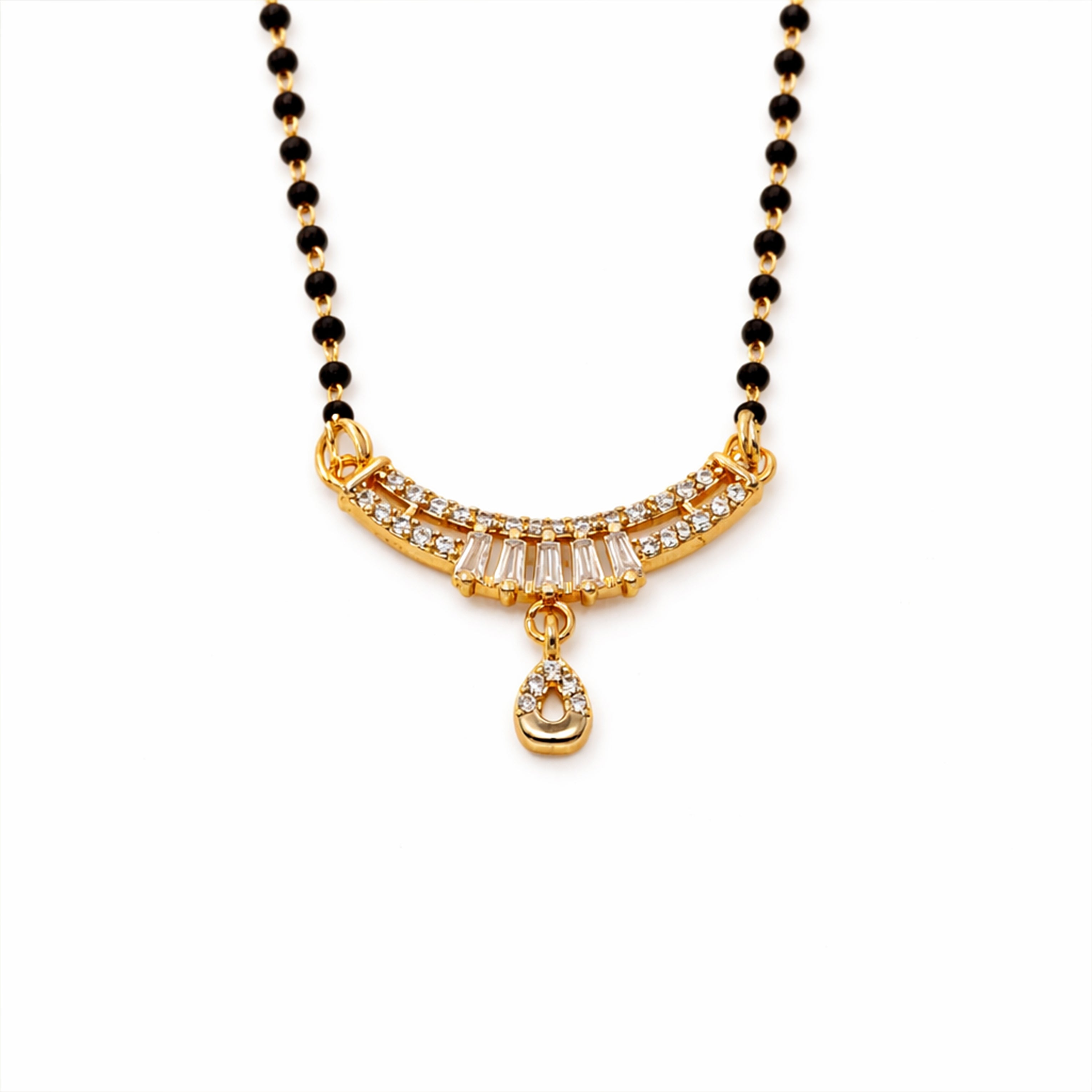 Elegant Crystal Curve Mangalsutra GM -20