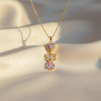 Floral Drop Pendant Necklace GWN -124