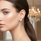 Golden Butterfly Bloom Studs GWE -109