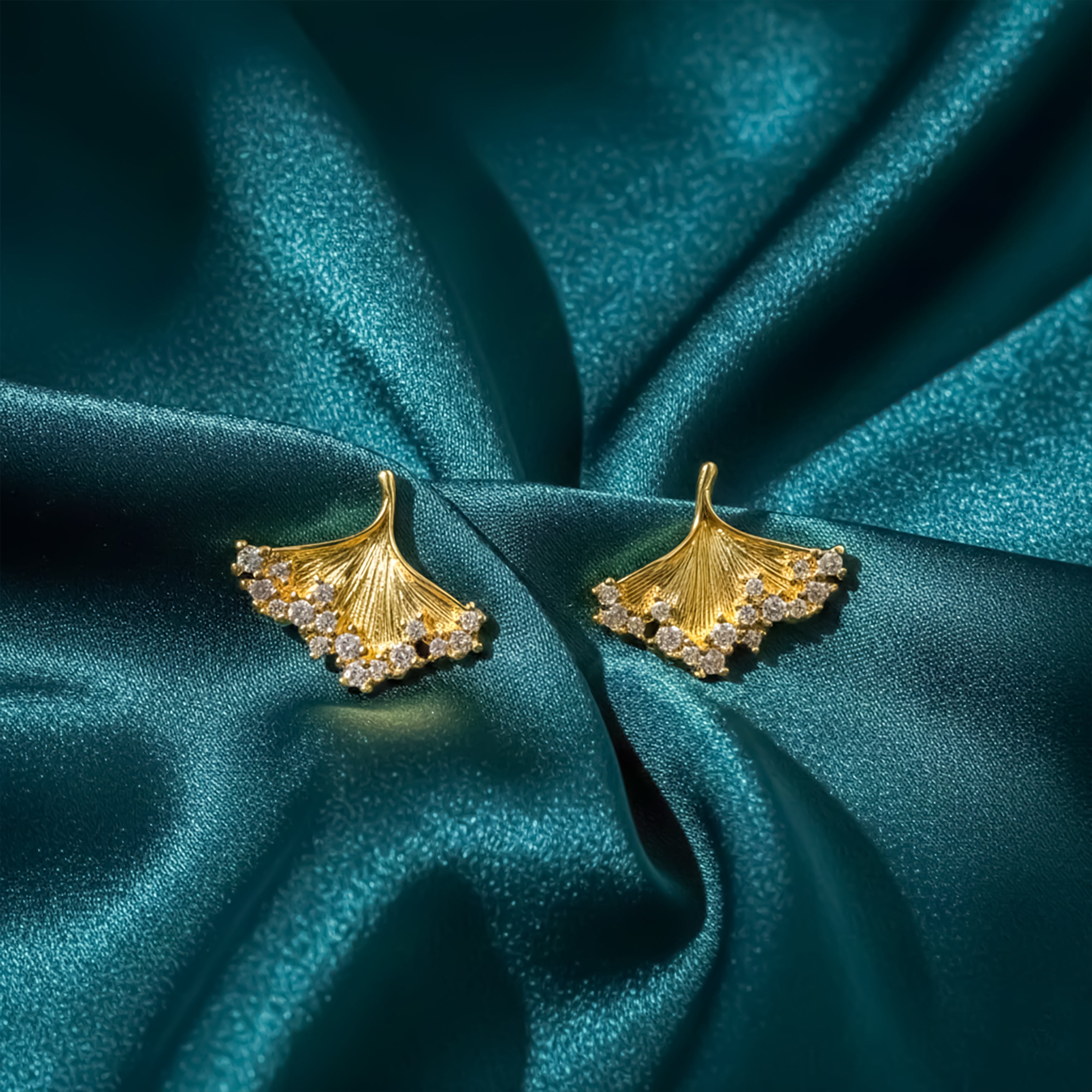 Golden Leaf Earrings GWE -148