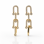 Gold Chain Earrings GWE -125