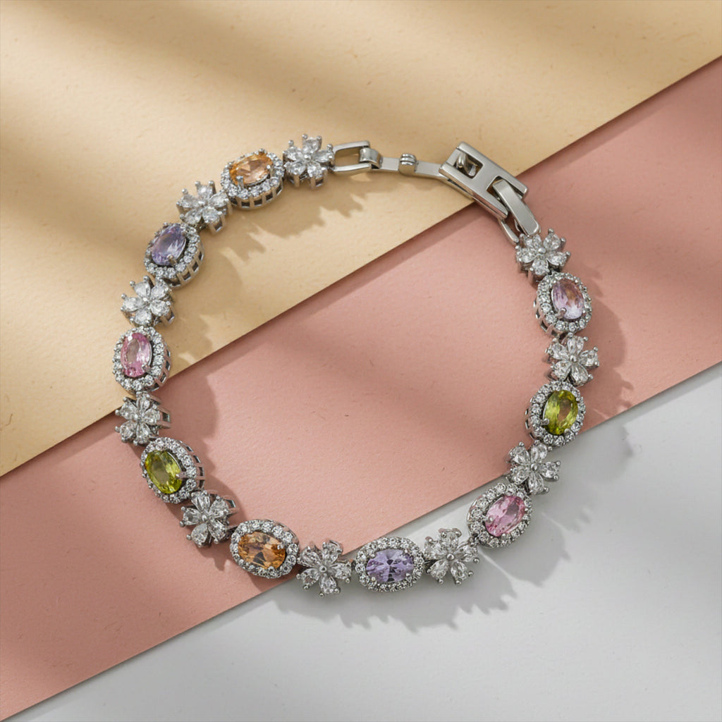 Silver Multi-Coloro Bracelet GWB -147