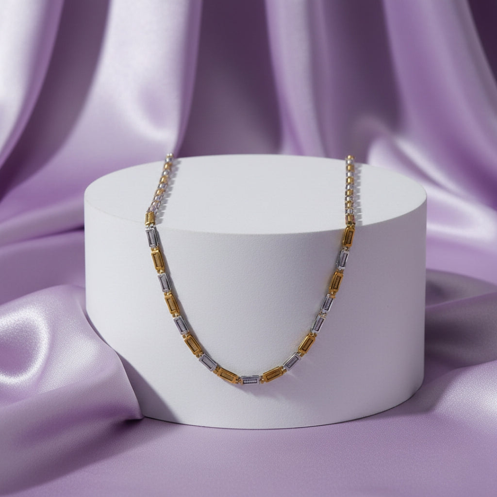 Men’s Dual-Tone Gold & Silver Link Chain GMC -4