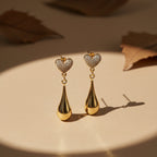 Trishna Heart Drops Earring GWE -21