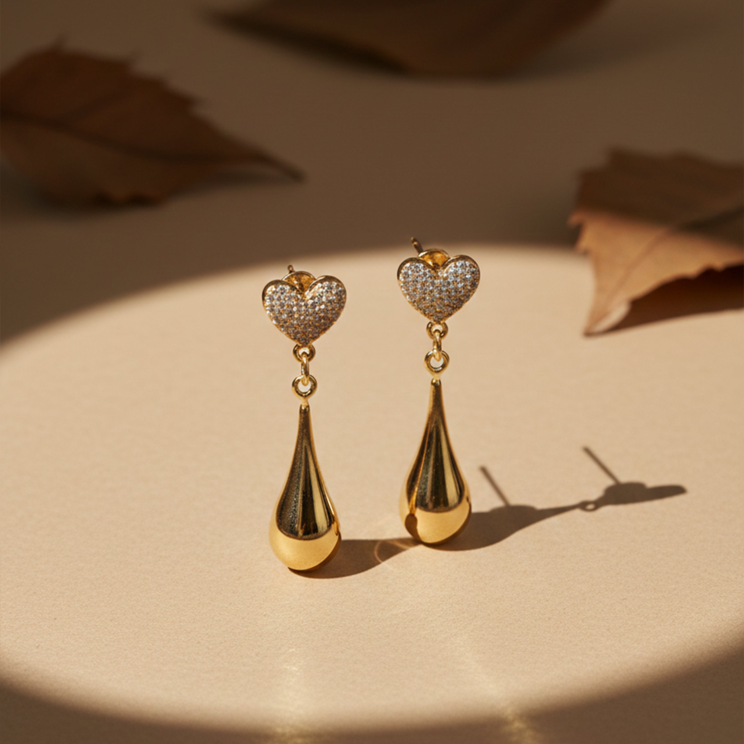 Trishna Heart Drops Earring GWE -21