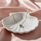 Elegant Silver Round Halo Women Necklace GWN -161