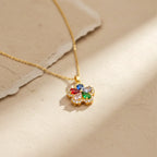Sparkling Multicolor Gemstone Women Neckless GWN -74