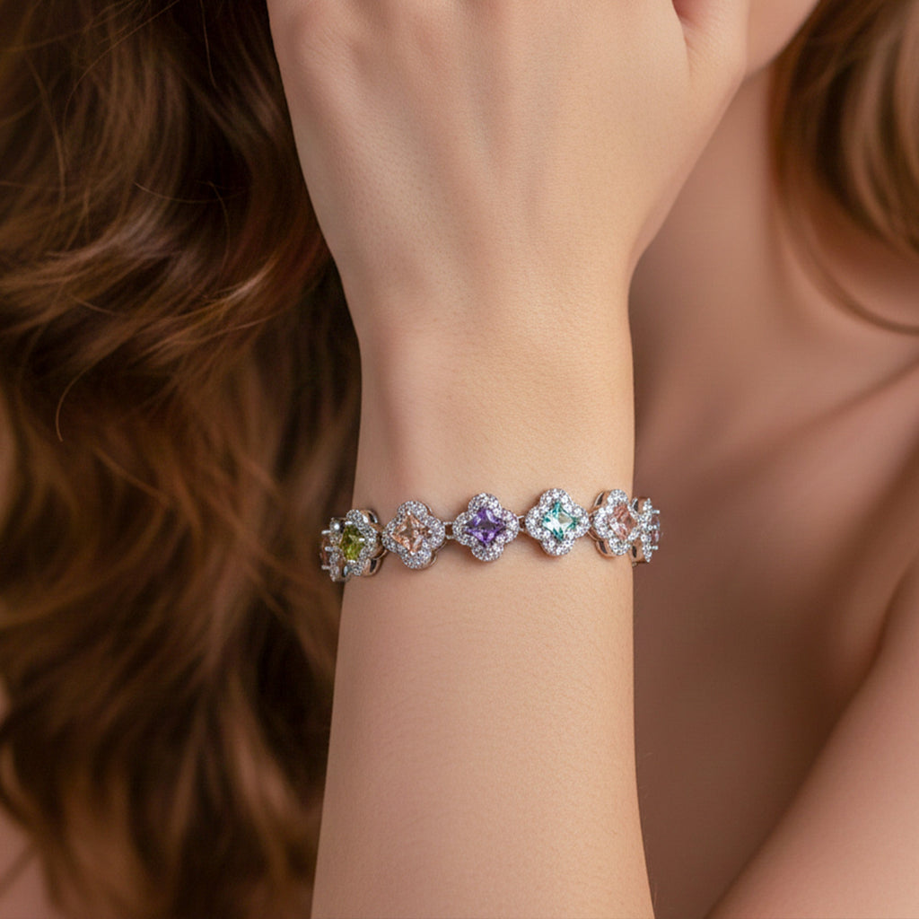 Silver Multi-Color Princess Bracelet GWB -153