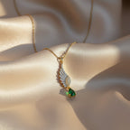 Wing Drop Pendant Necklace GWN -116
