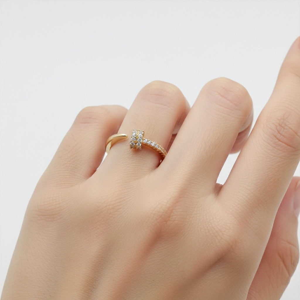 Golden Nail Adjustable Ring GWR -66