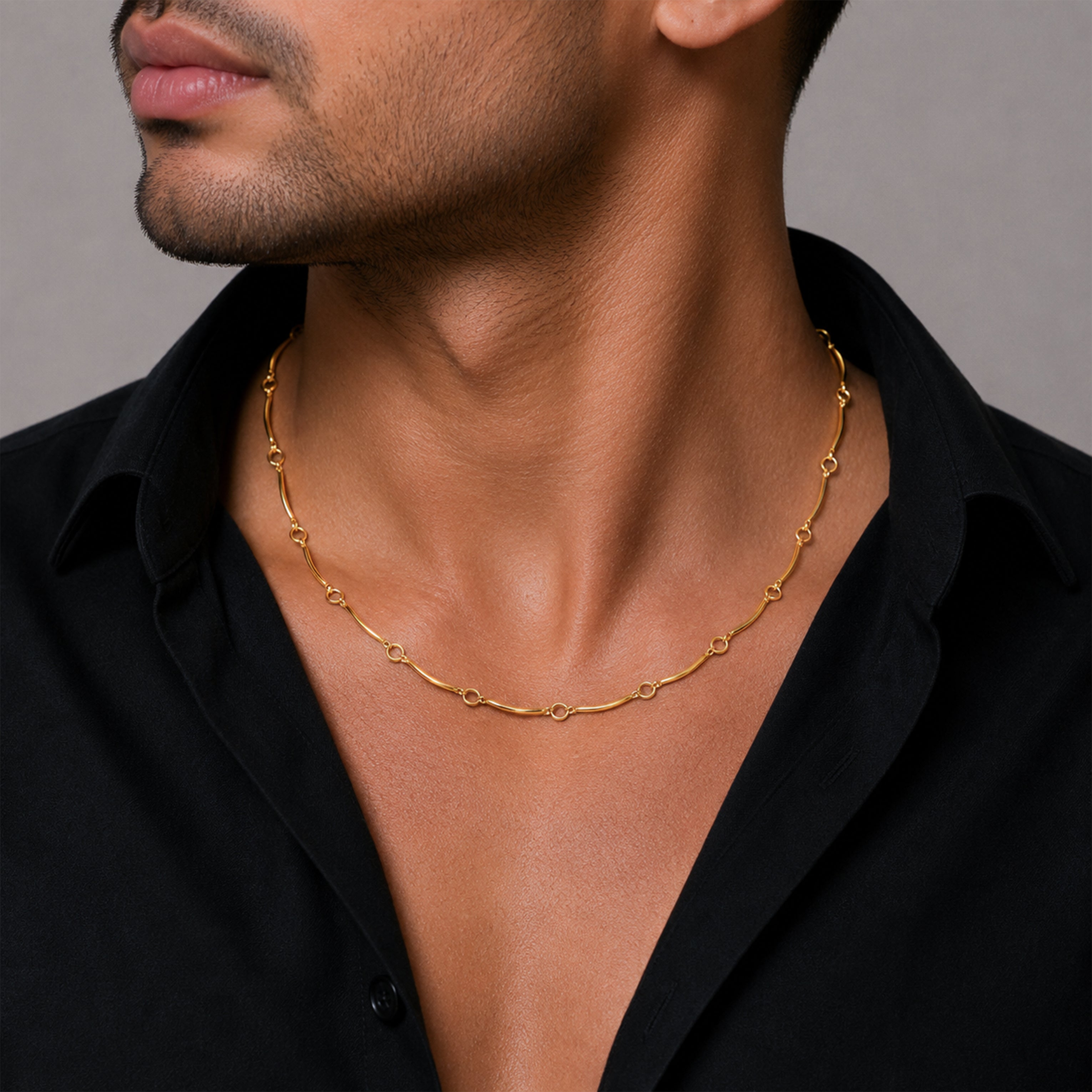 Men’s Gold Link Tube Chain GMC -40