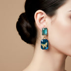 Blue Crystal Earrings GWE -219