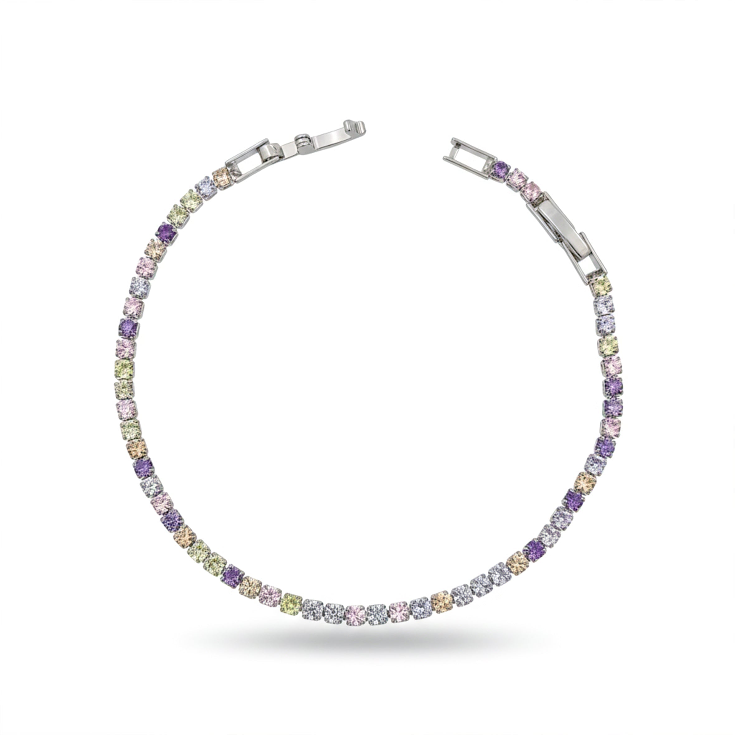 Pastel Multi-Color Tennis Bracelet GWB -65
