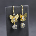 Butterfly Gold Drop Earrings GWE -167