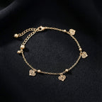 Filigree Heart Charm Anklet GWA -52