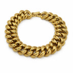 Men’s Gold-Tone Heavy Cuban Link Bracelet GMB -15