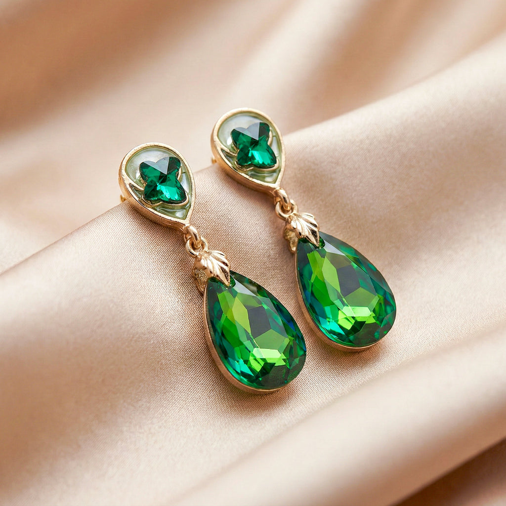 Emerald Green Earrings GWE -193