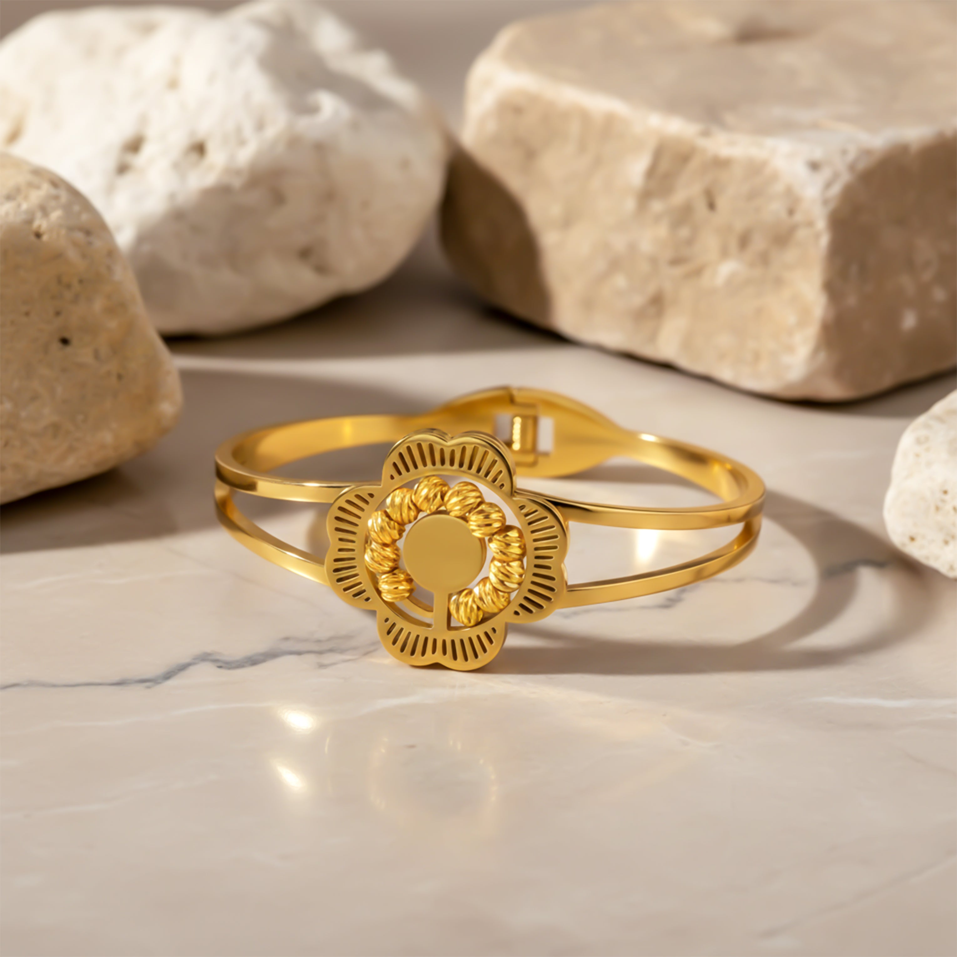 Floral Gold Designer Kada GWK -12