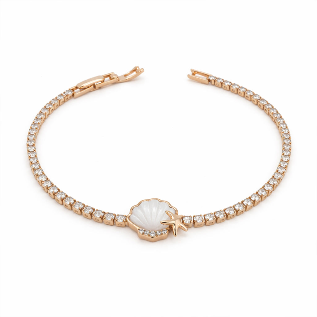 Rose Gold Shell & Starfish Bracelet GWB -101