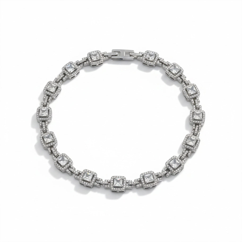 Silver Princess Halo Bracelet GWB -143