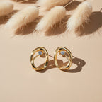 Aurelia Twist Diamond Stud Earrings GWE -51