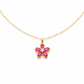 Blossom Crystal Pendant Necklace GWN -98