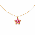Blossom Crystal Pendant Necklace GWN -98