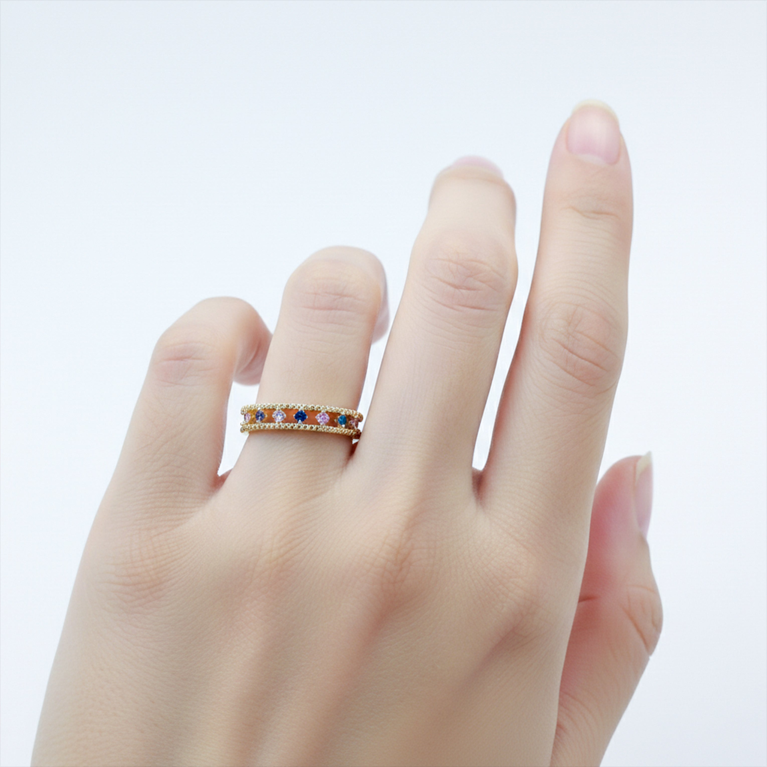 Golden Rainbow Ring GWR -43