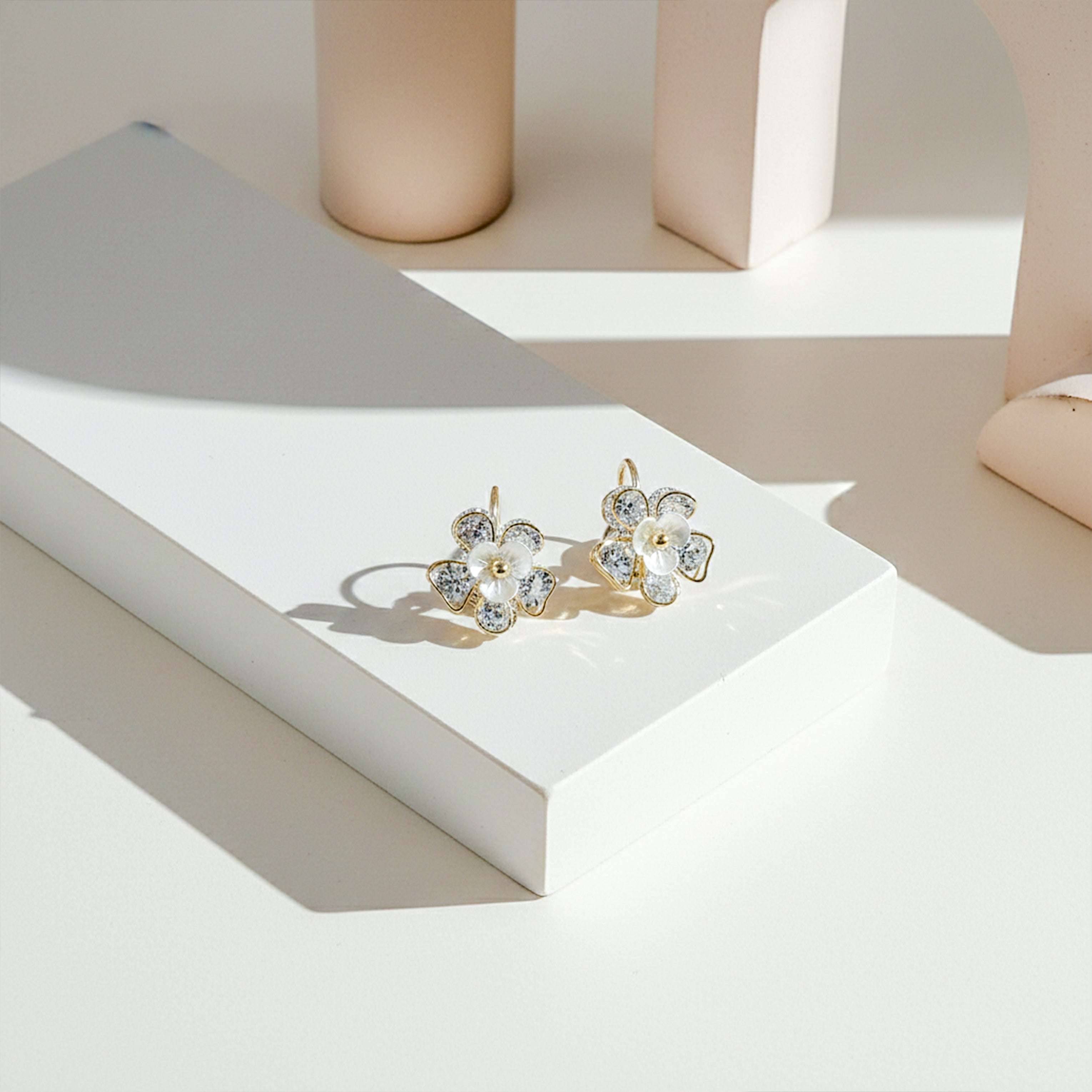 Bloom Crystal Floral Earrings GWE -99