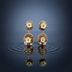 Golden Floral Earrings GWE -246