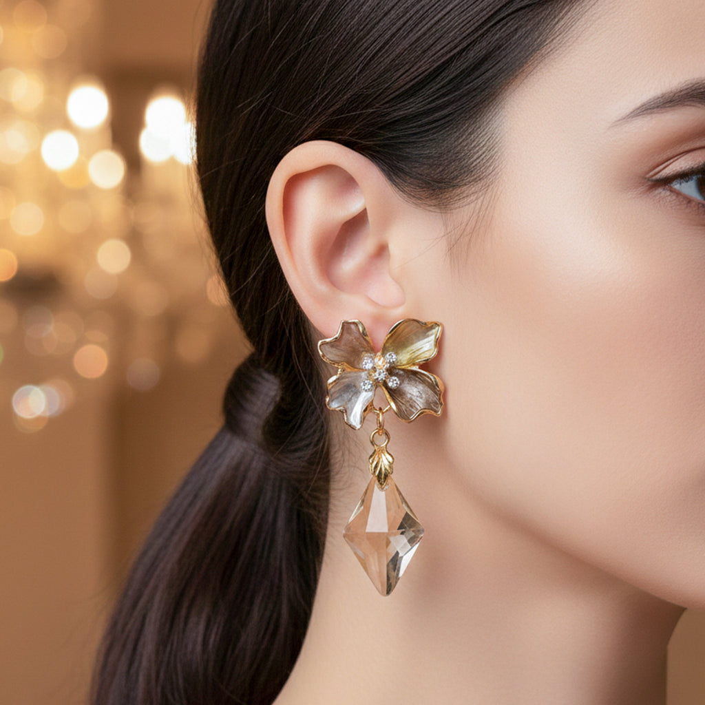 Crystal Drop Earrings GWE -208