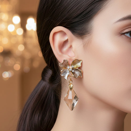 Crystal Drop Earrings GWE -208