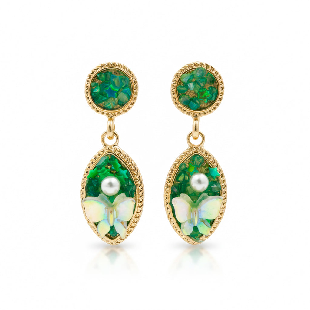 Butterfly Drop Earrings GWE -207