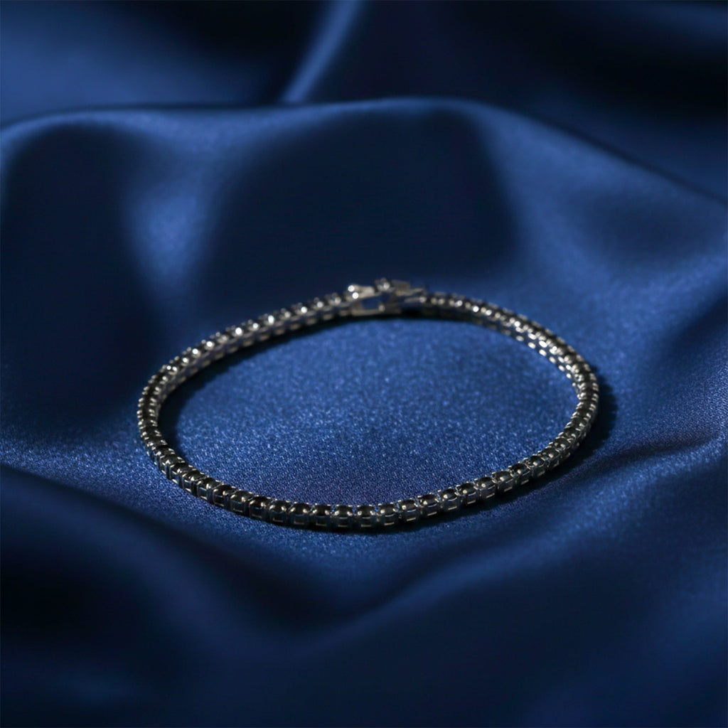 Black Stone Tennis Bracelet GWB -66